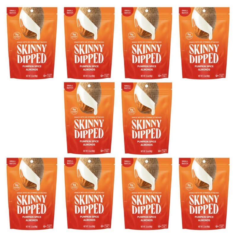 Today Only: 10-pack SkinnyDipped Pumpkin Spice Almonds for $18 Shipped