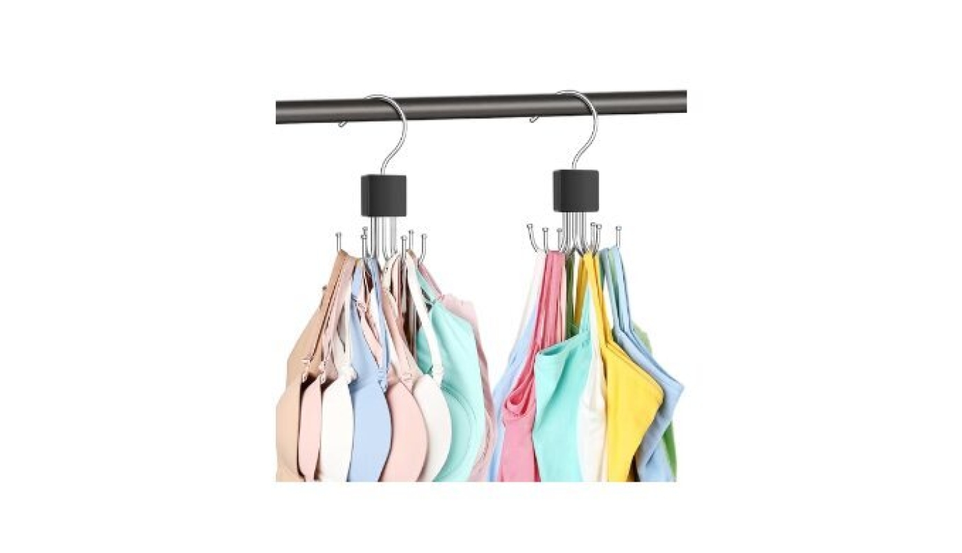 2 Pack Tank Top Hangers - Maximize Closet Space with 360° Rotatable Metal Hangers
