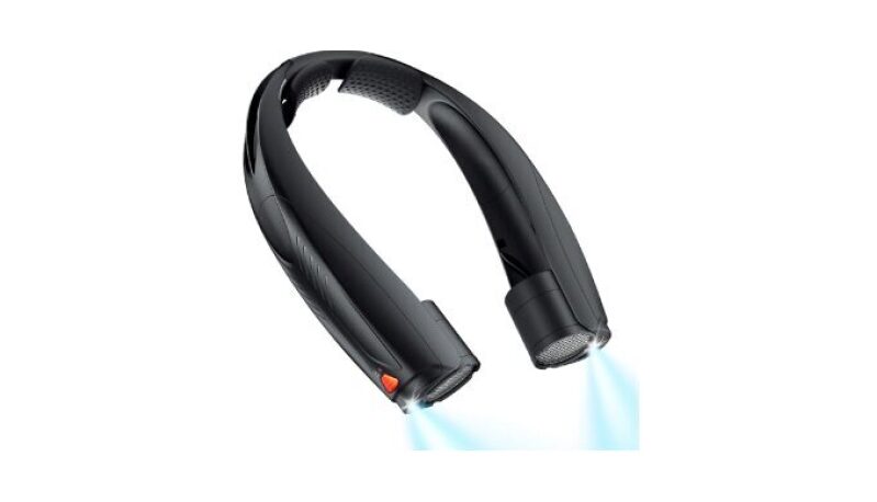 Funaudio Portable Neck Fan - Rechargeable, 6 Speeds, 360° Cooling