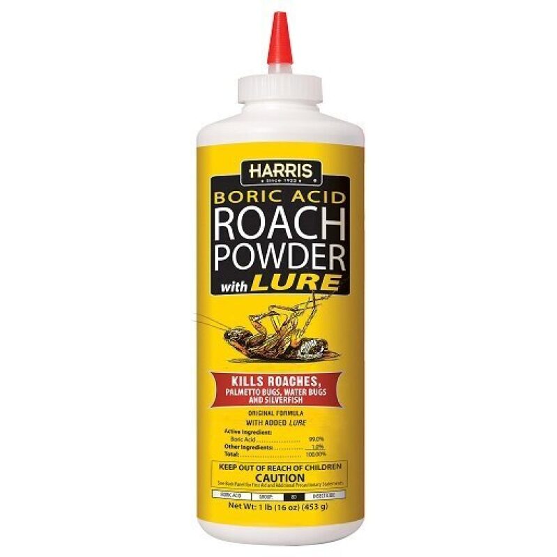 Harris Boric Acid Roach Powder with Lure - Effective Pest Control