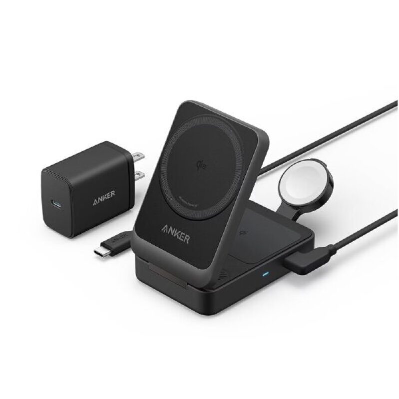 Anker 3-in-1 Qi2 MagGo Portable Charger - Smart Charging Solution