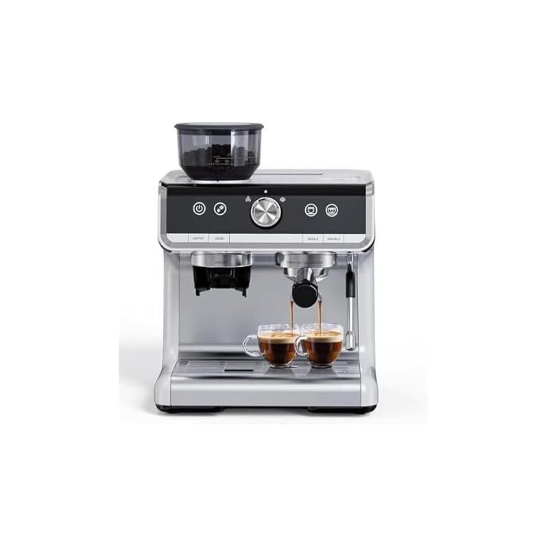 Takywep Semi-Automatic Espresso Machine - 1450W/20 Bar