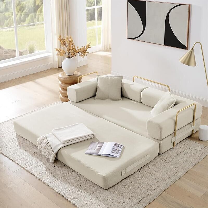 Ivoros 4-in-1 Folding Convertible Sofa Bed - King Size, Multifunctional Living Space Solution