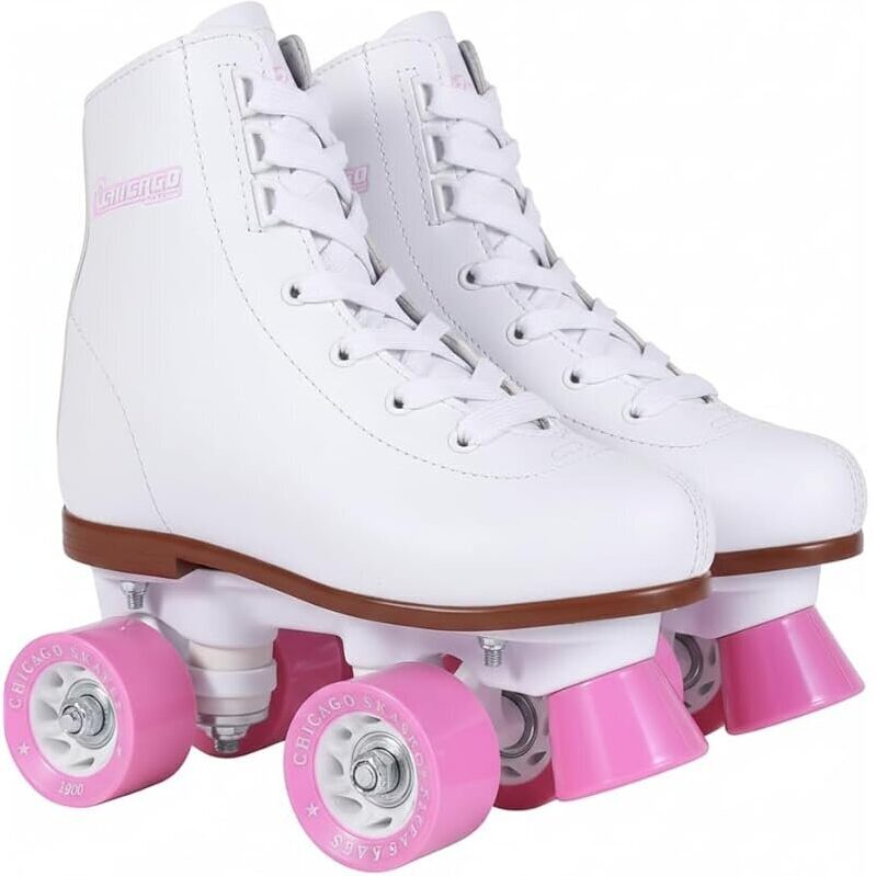 Chicago Rink Roller Skates with Padded Ankle Collar, Lace-Up
