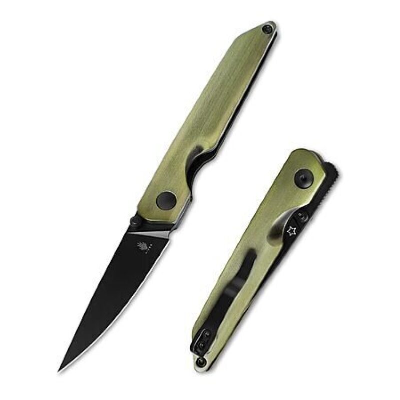 Kizer Shot Pocket Knife: Compact EDC Knife with Bronze Aluminum Handle and Thumb Stud Opener