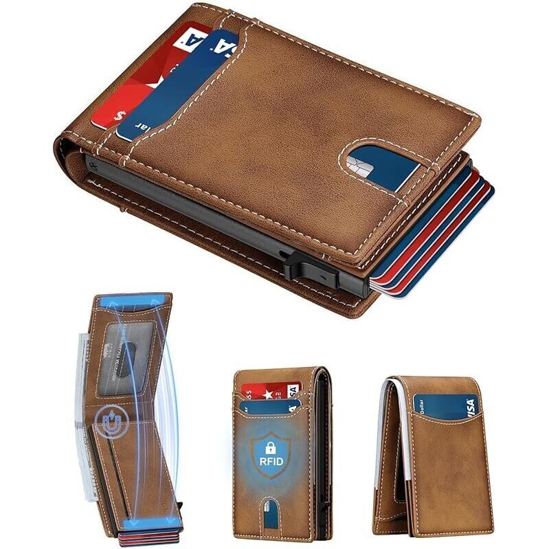 Slim Smart RFID Minimalist Card Wallet for Men