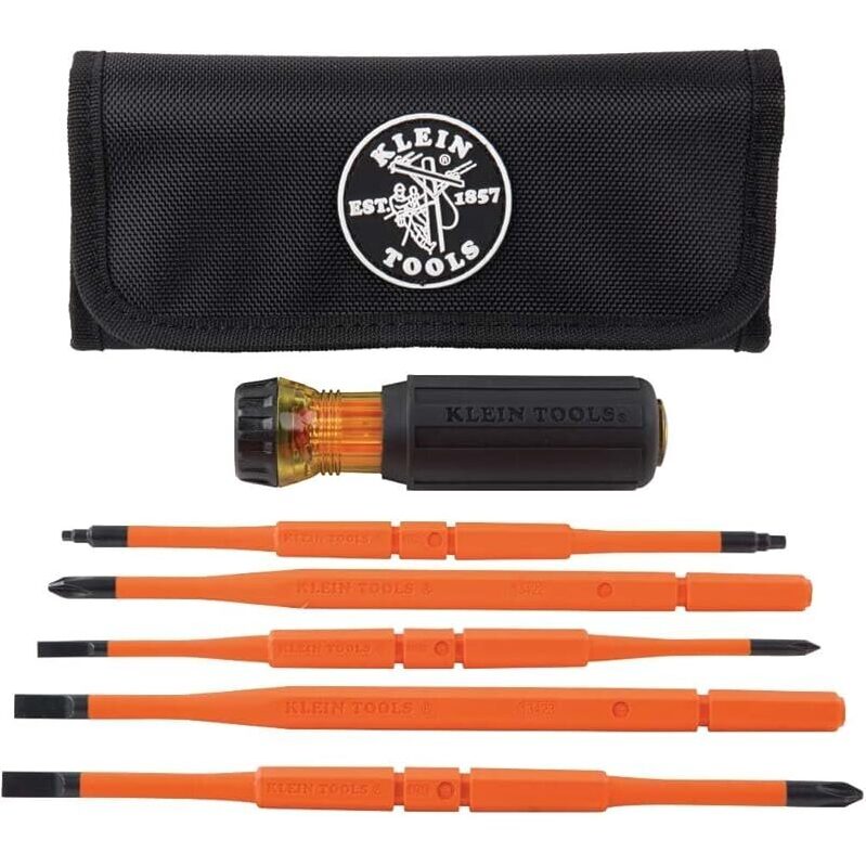 Klein Tools 8-in-1 Screwdriver Set with Interchangeable Blades