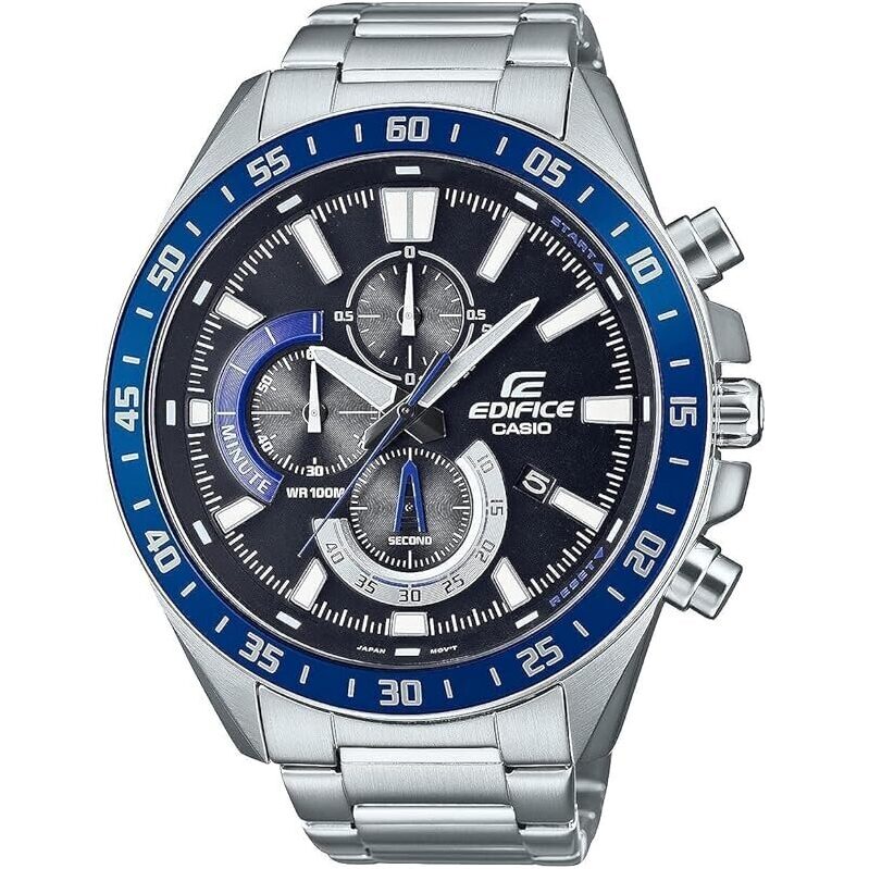 Casio Edifice Men's Quartz Sport Watch with Stainless Steel Strap