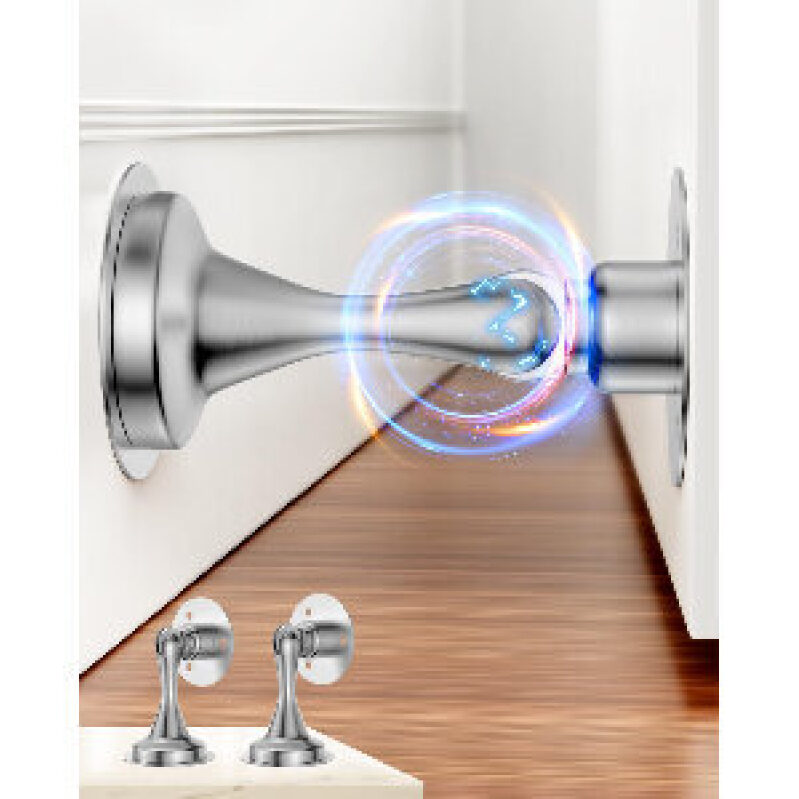 Secure Your Space with HELEMAN Magnetic Door Stoppers - 2-Pack