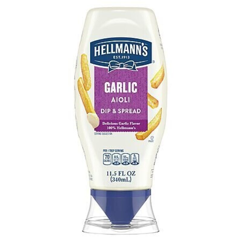 Hellmann's Garlic Aioli Dip & Spread - Deliciously Creamy Condiment