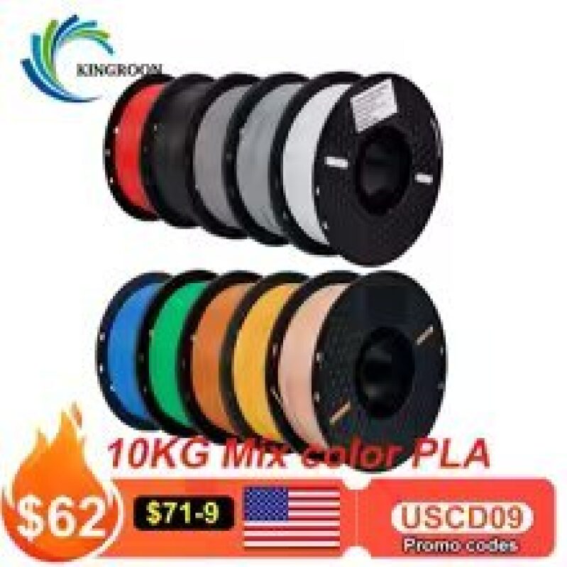 Multicolor PLA Filament for 3D Printer - High-Quality 3D Printing Material