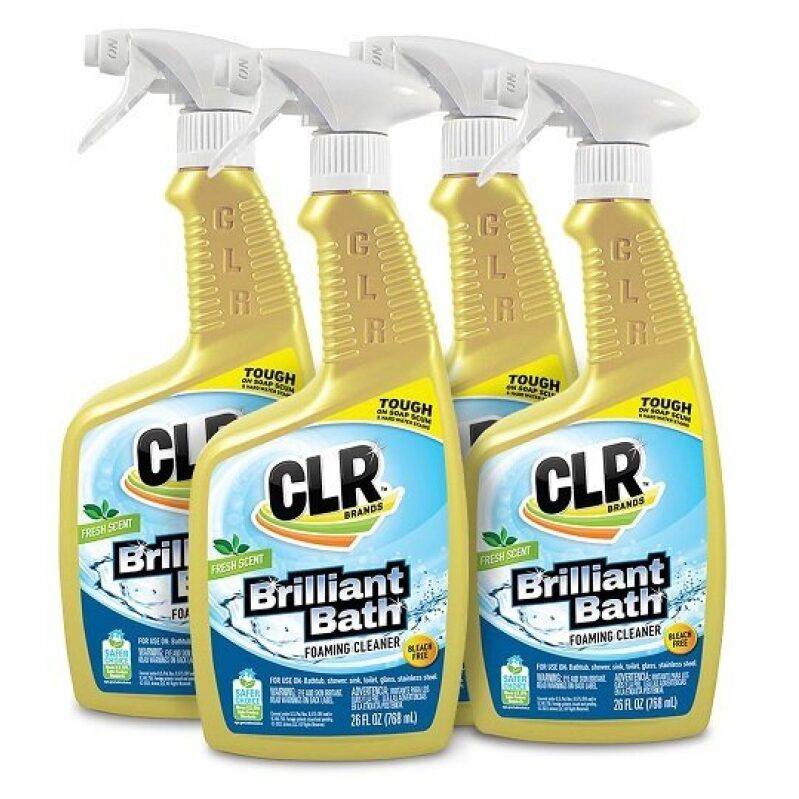 CLR Brilliant Bath Foaming Cleaner, 26 oz/Bottle, 4 Pack, on Sale
