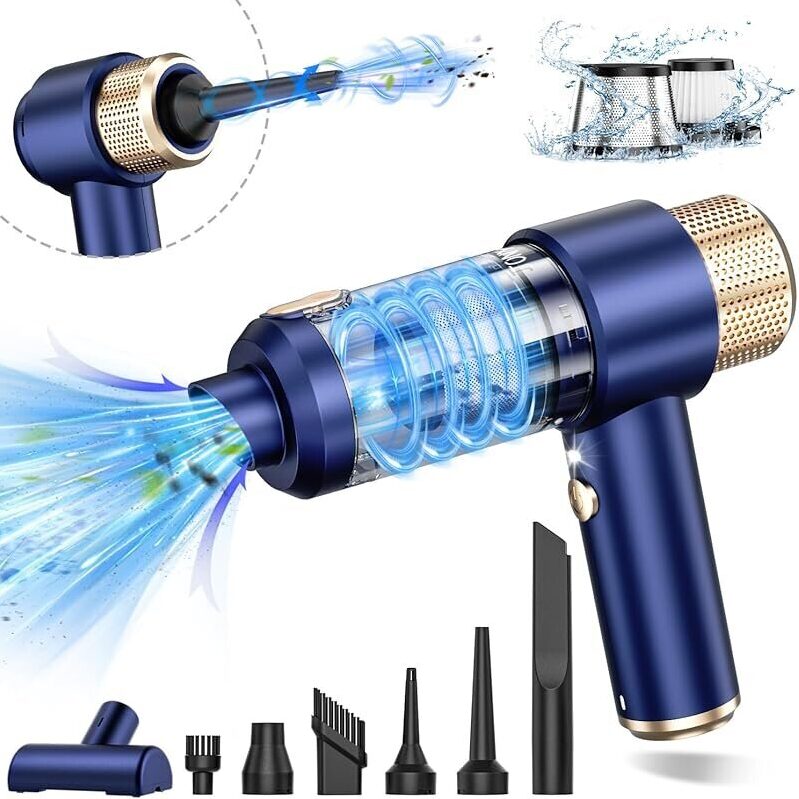 Jonyj 2-in-1 16000pa Handheld Cordless Car Vacuum & Air Duster