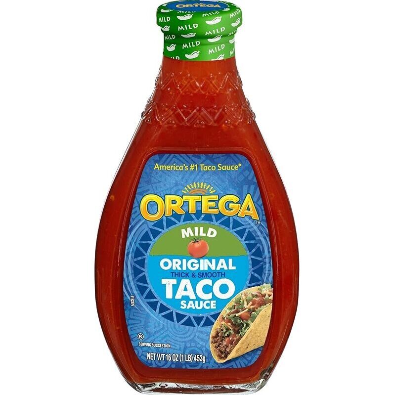 Ortega Original Taco Sauce, Mild 16oz - Perfect for Taco Night