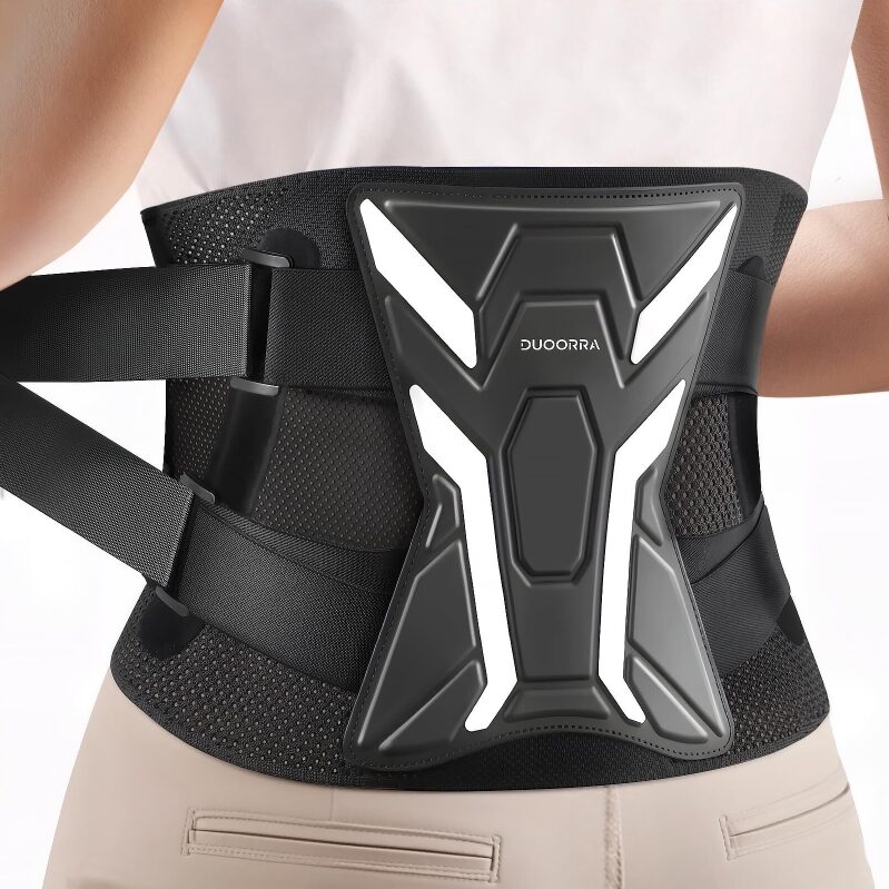 DUOORRA Ergonomic Bionic Curve Support Back Brace for Effective Pain Relief
