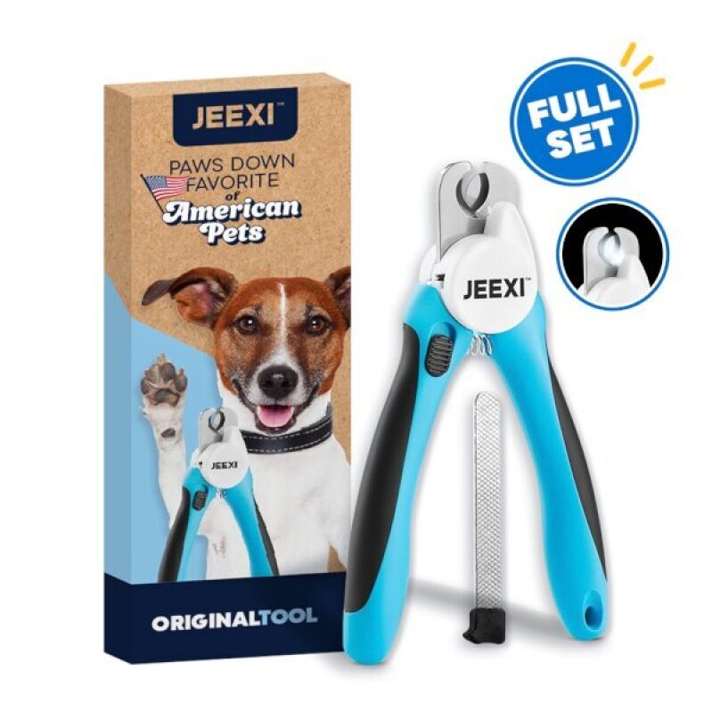 Jeexi LED Dog Nail Clippers with Light - Best Deal at $17