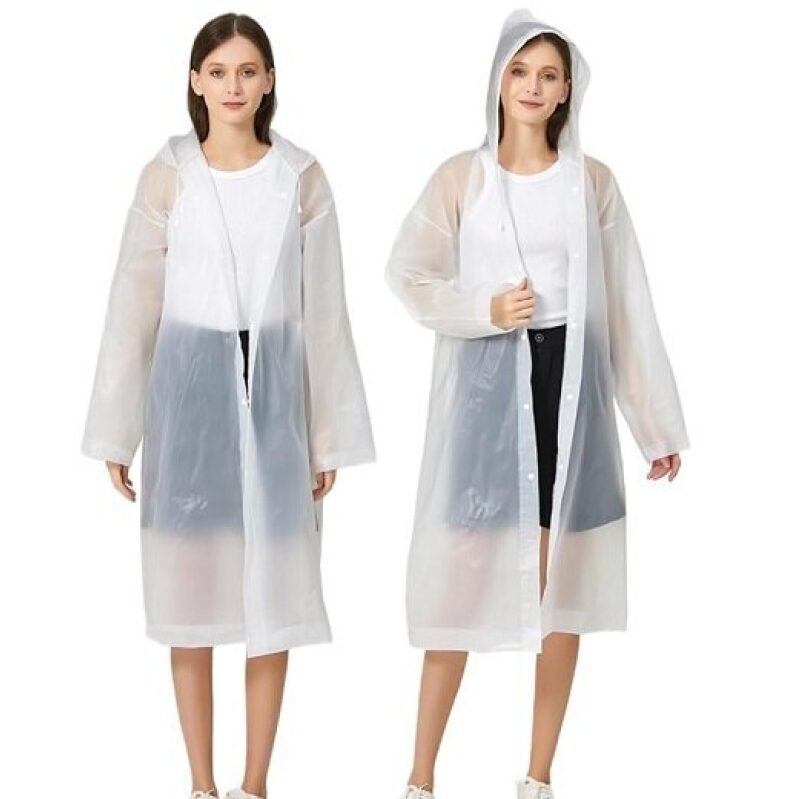 Durable Reusable Raincoats, Pack of 2 - Budget-Friendly & Versatile