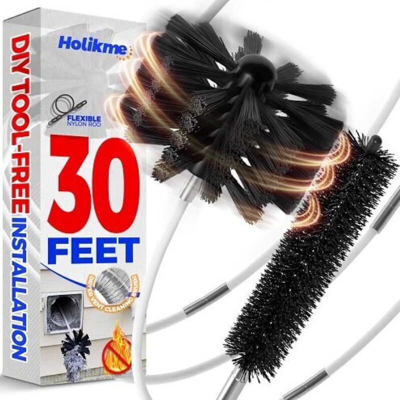 Holikme Dryer Vent Cleaning Kit - 30 Feet, Save 22%