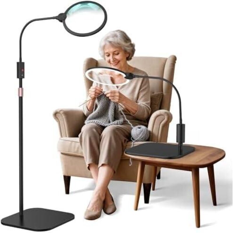 Adjustable Gooseneck LED Light with Magnifier – 50% Discount