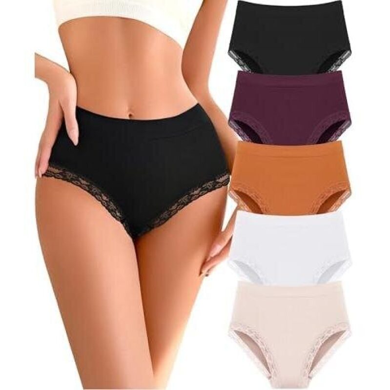 High-Quality, Comfortable, and Stylish Women's Lace Underwear - 5-Pack