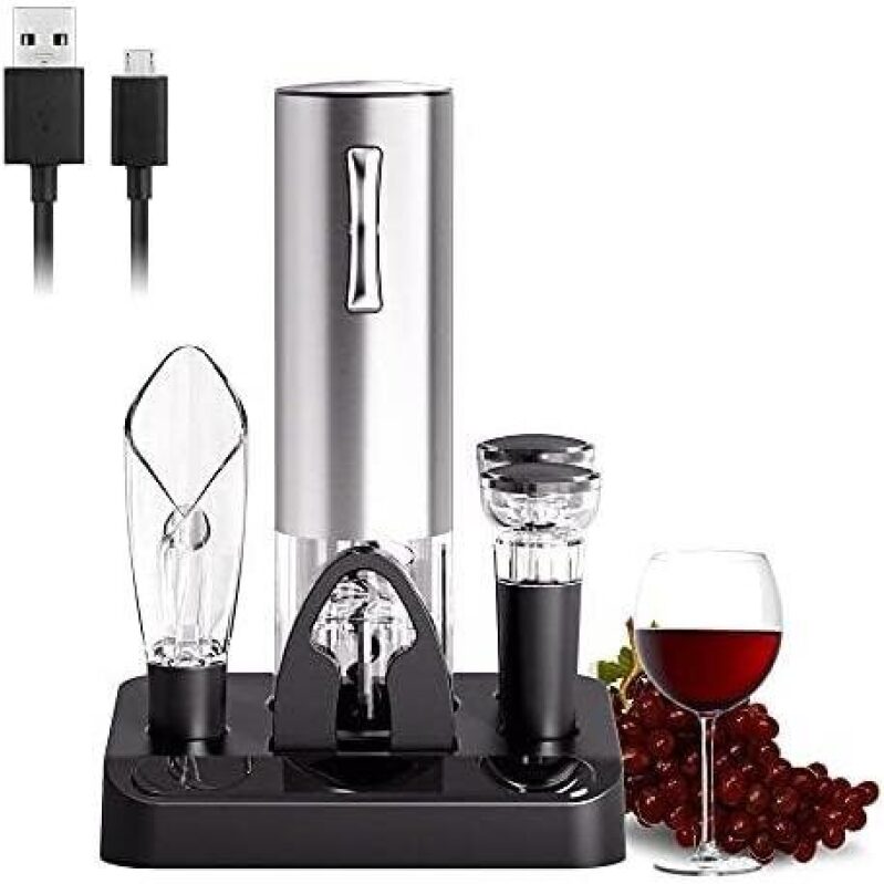 COKUNST Rechargeable Wine Opener Set - Elegant and Efficient