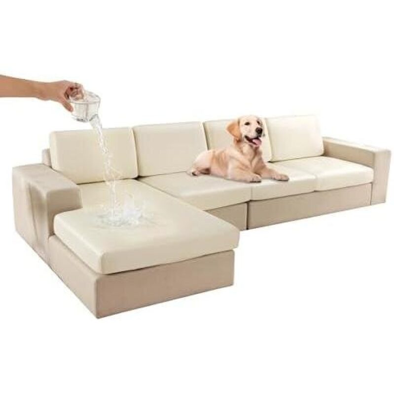 74% Off L-Shaped Waterproof Sofa Cover with Queen Size Chaise