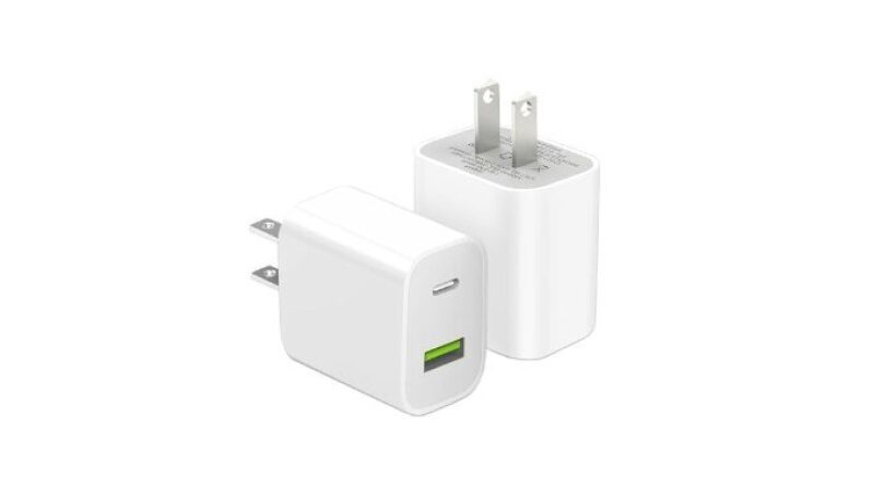 2 Pack USB C Charger Block - Dual Port Type C Wall Charger Fast Charging 20W Power Adapter Cube