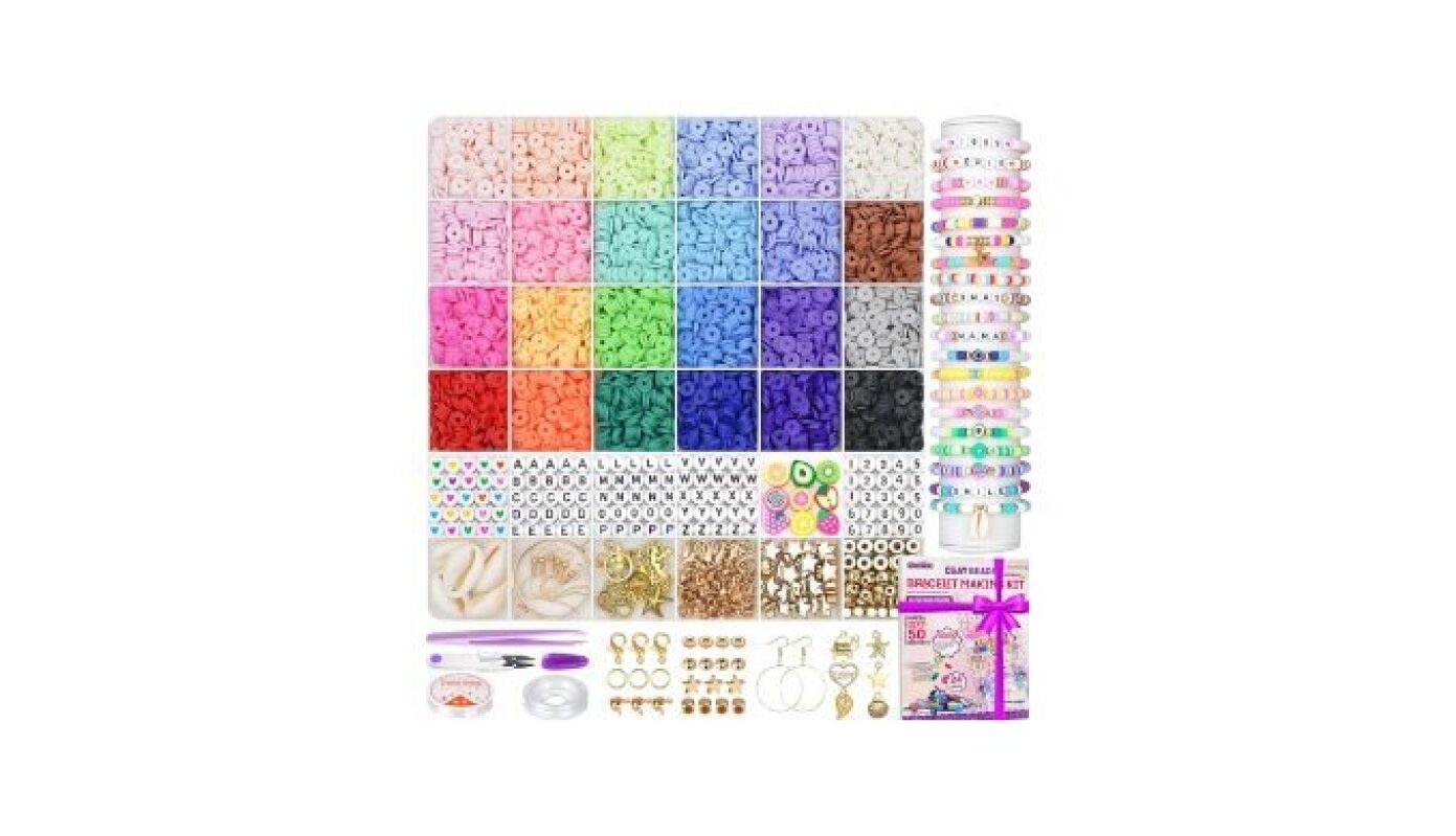 Gionlion 6000 Clay Beads Bracelet Making Kit - Perfect for Creative Teens