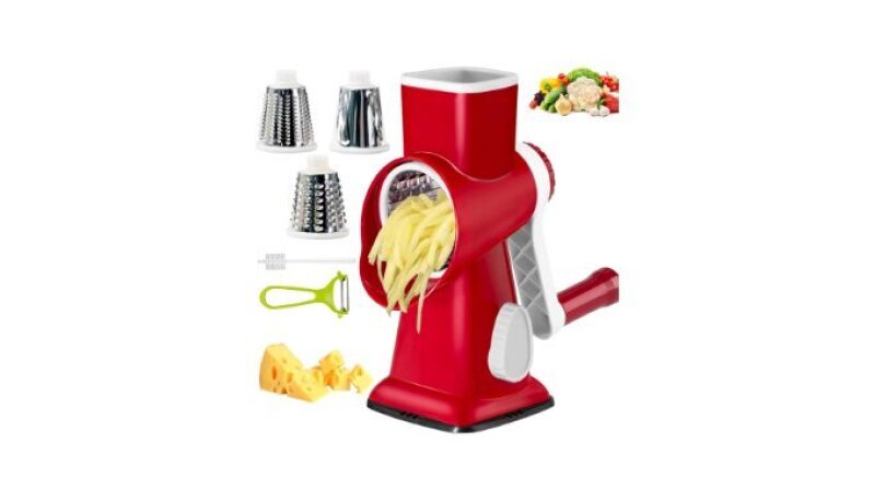 Multifunctional Manual Rotary Cheese Grater – Chop Carrots, Potatoes, Vegetables, and Fruits