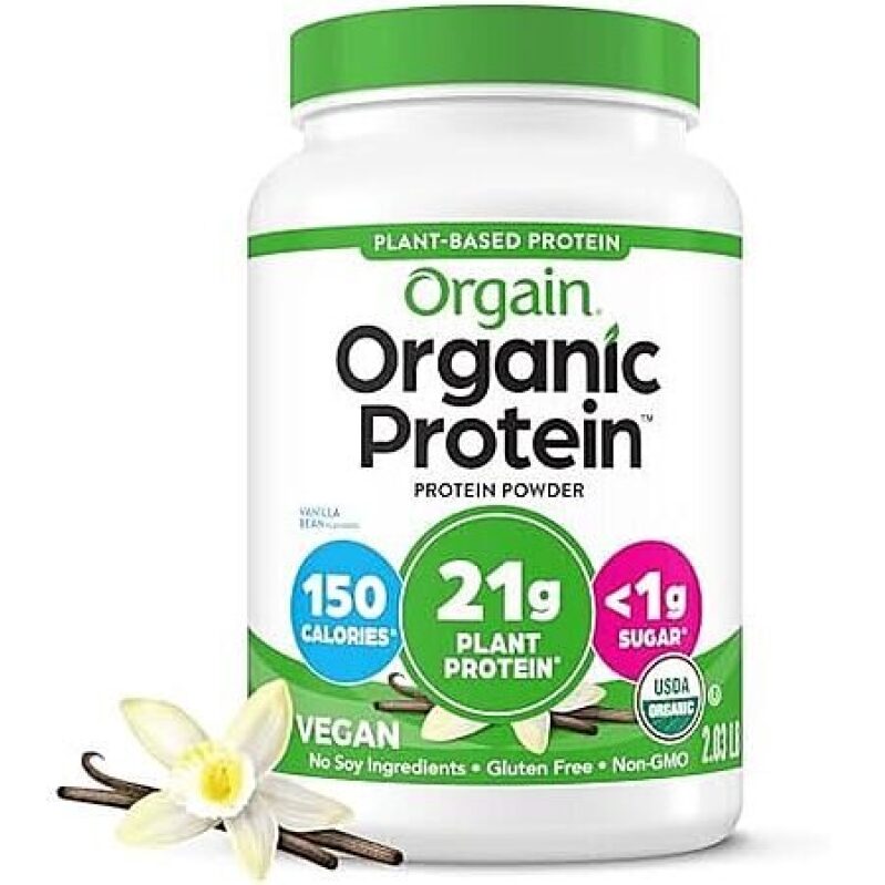 Orgain Organic Vegan Protein Powder (Vanilla Bean) - Affordable and High-Quality Plant-Based Protein