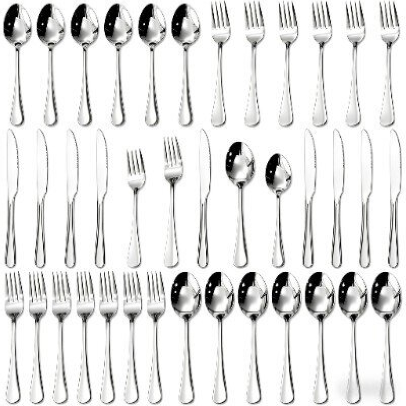 Elegant 40-Piece Stainless Steel Cutlery Set for Every Meal