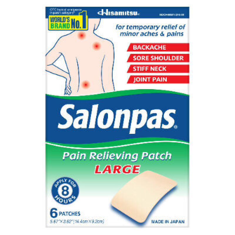 Salonpas Pain Relieving Patches - 6 Large