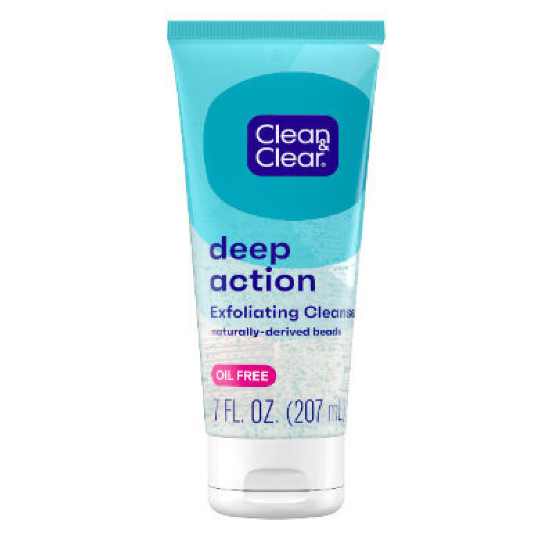 Clean & Clear Deep Action Exfoliating Cleanser, 7 fl.oz