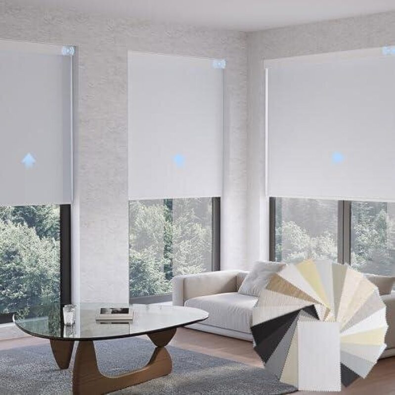 Smart Remote Control Electric Fabric Blinds 50% OFF