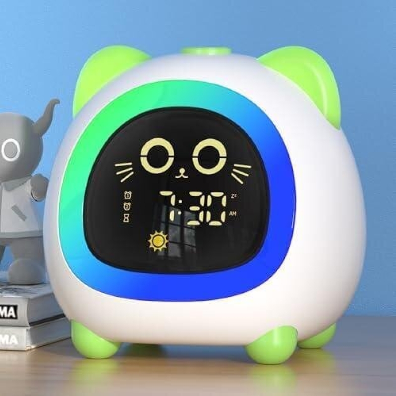 50% OFF: Dual Alarm Clock with 10 LED Lights for Children - Perfect for Sleep Training