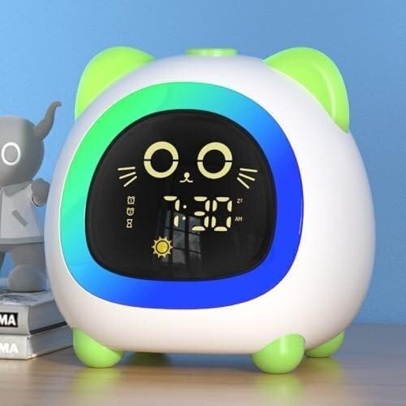 50% OFF: Dual Alarm Clock with 10 LED Lights for Children - Perfect for Sleep Training