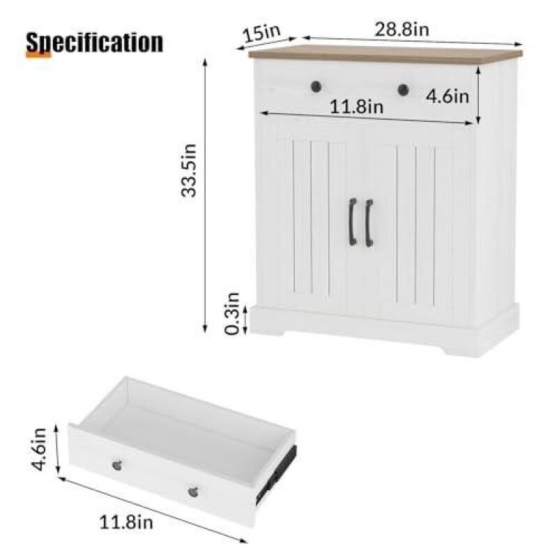 Double-Door Multi-Function Storage Sideboard - 50% OFF