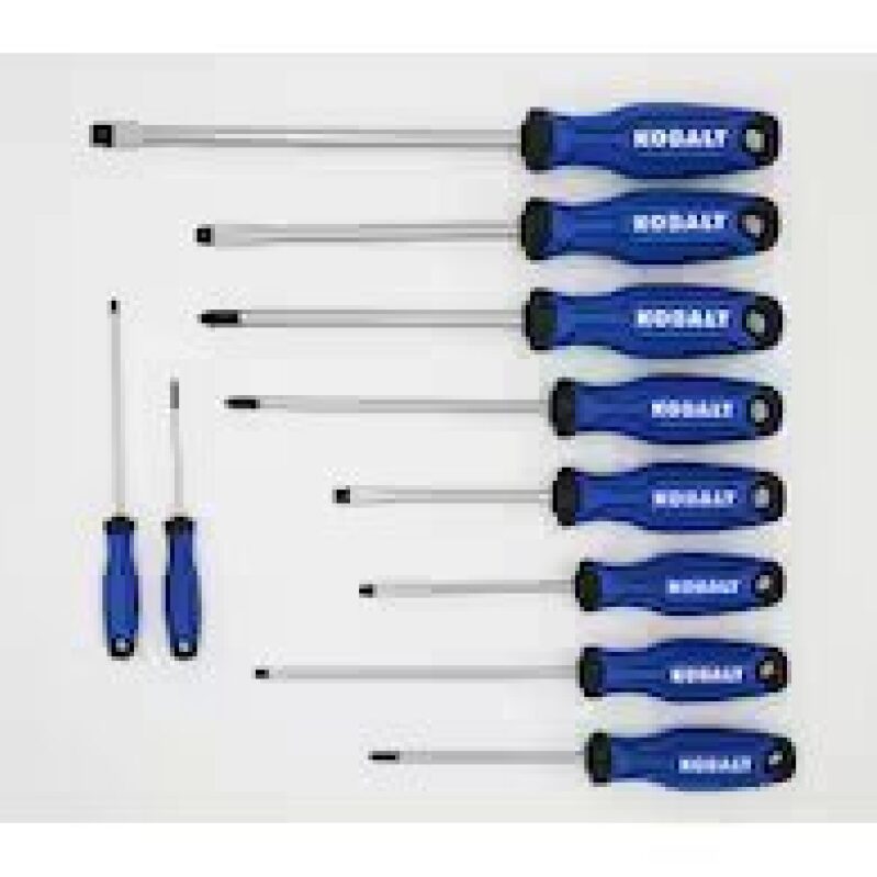 Kobalt 10-Piece 6-in Magnetic Screwdriver Set - Essential for DIY Projects