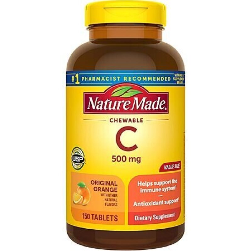 Boost Your Immune System with Nature Made Chewable Vitamin C 500mg Tablets
