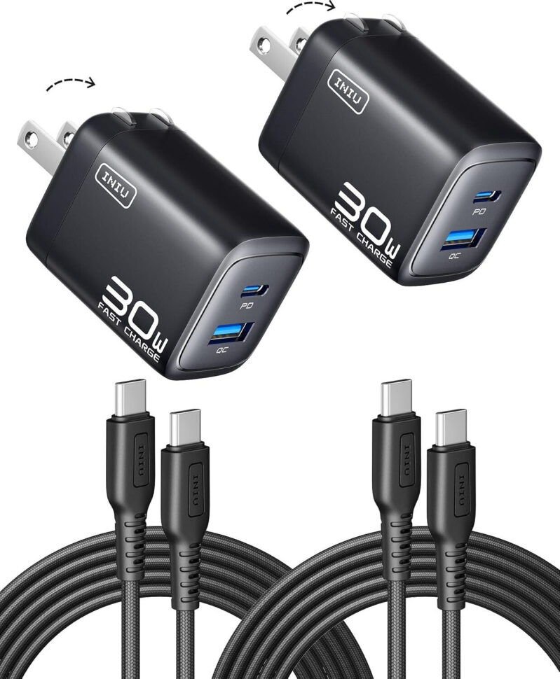 Intu 30W Dual Port Fast Charger 2-Pack - Prime Deal