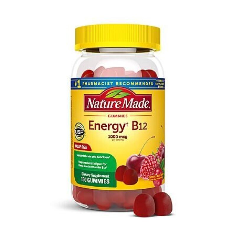 Nature Made Vitamin B12 Gummies (Cherry & Mixed Berry) - High Value Deal