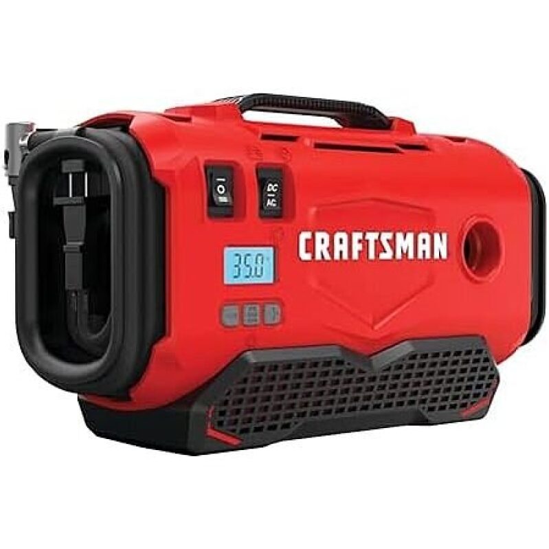 CRAFTSMAN V20 Tire Inflator Portable Air Compressor - High Efficiency & Savings