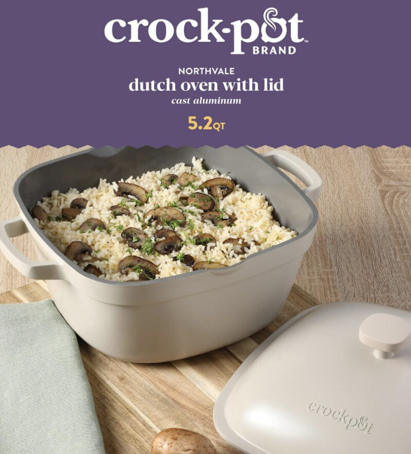 Crock-Pot Northvale Cast Aluminum Dutch Oven - 5.2Qt