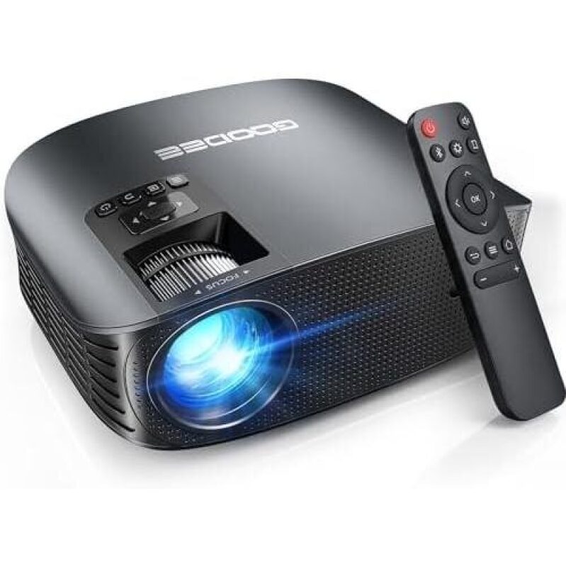 GooDee 4K Portable Projector with WiFi 6 and Bluetooth 5.4 – 2026 Upgraded Full HD Video Projector 58%OFF