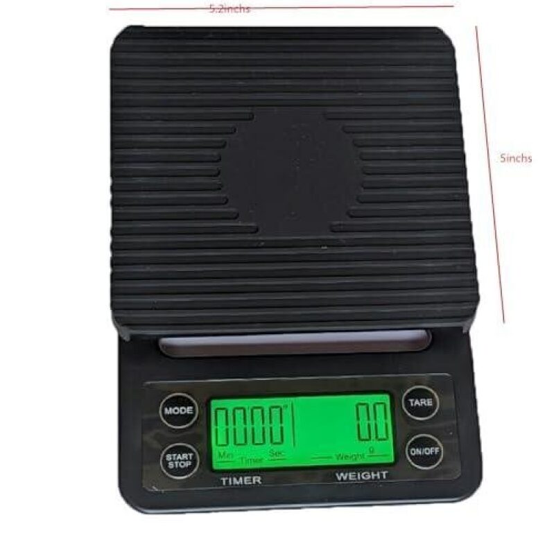 High Precision Digital Kitchen Scale with Timer and Tare Function