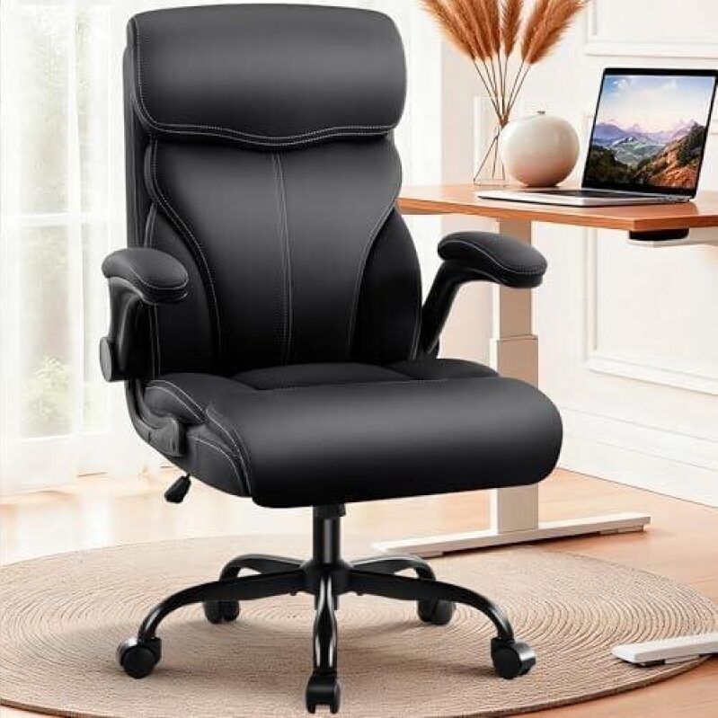 Breathable High-Back Swivel Office Chair - 50% Discount