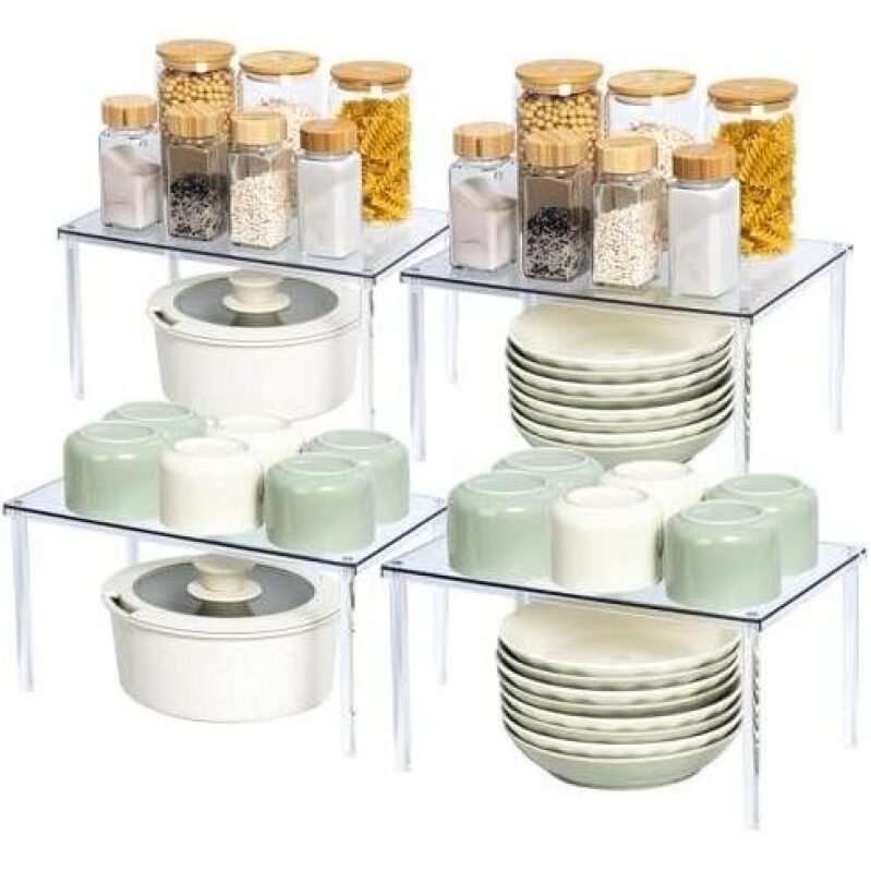 Acrylic Spice Rack Set - 4 Pieces - 50% Discount