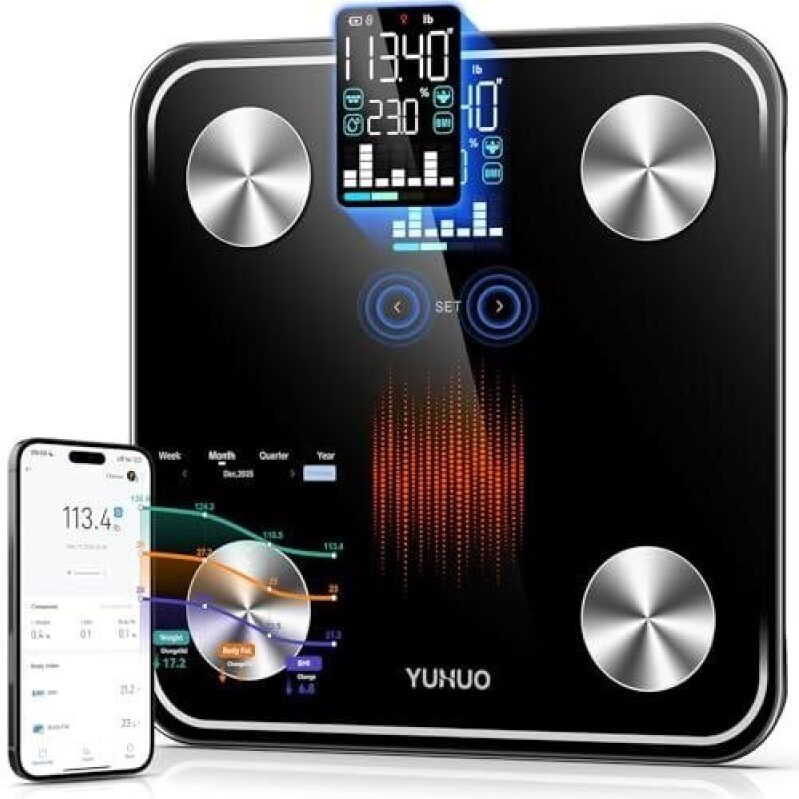 Smart Body Fat Scale with 4 Electrodes - 60% Discount