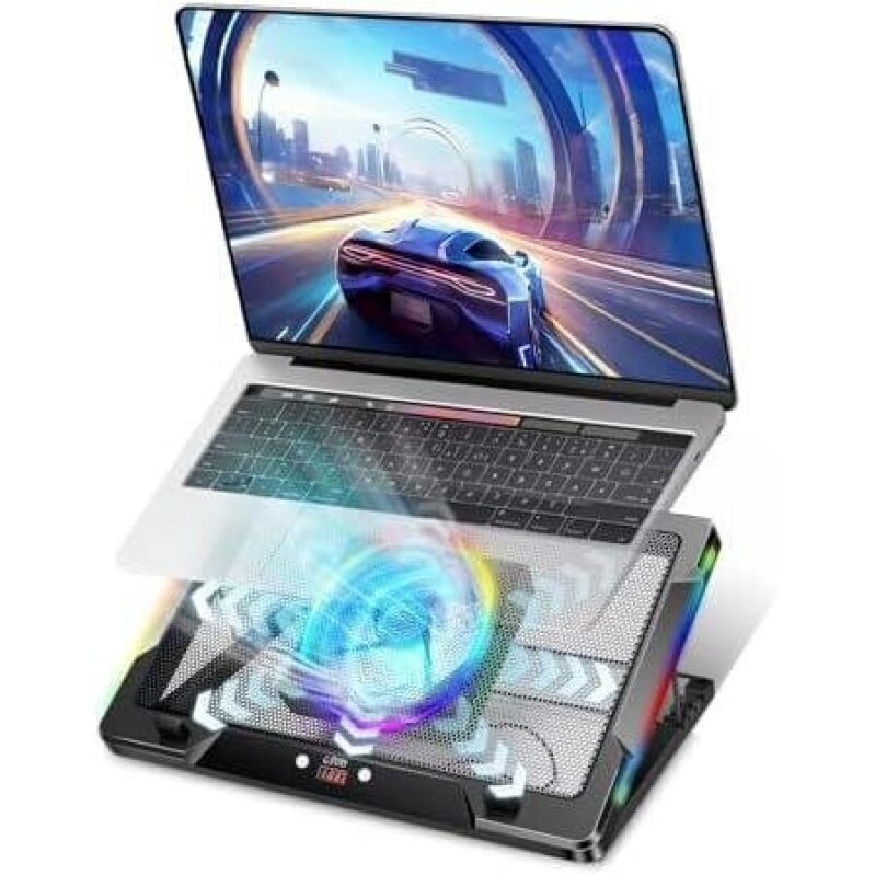 G-STORY Gaming Laptop Cooling Pad with Movable Fan - 50% OFF