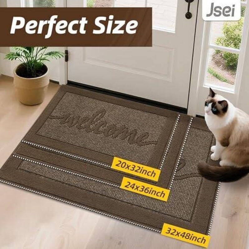 JSEI Door Mat 20''x 32'' - Perfect Size, 47% OFF